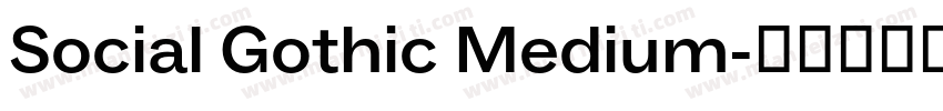 Social Gothic Medium字体转换